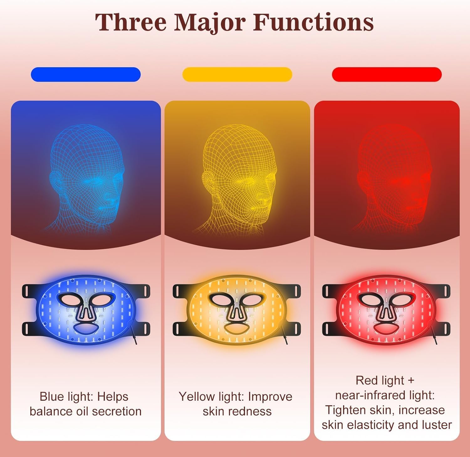 Inteo Red Light Therapy Face Mask