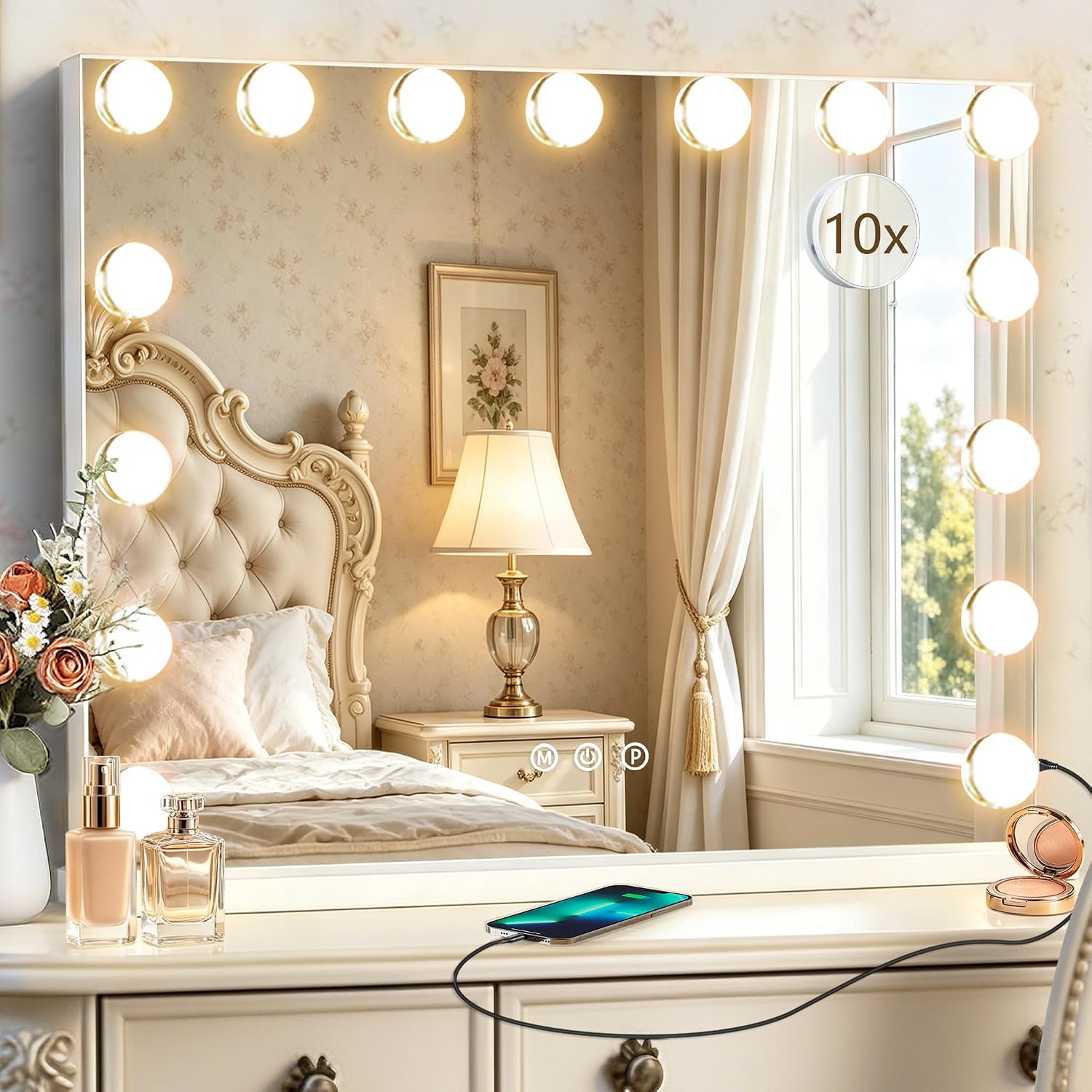 Ratsamee Hollywood Vanity Mirror With Lights