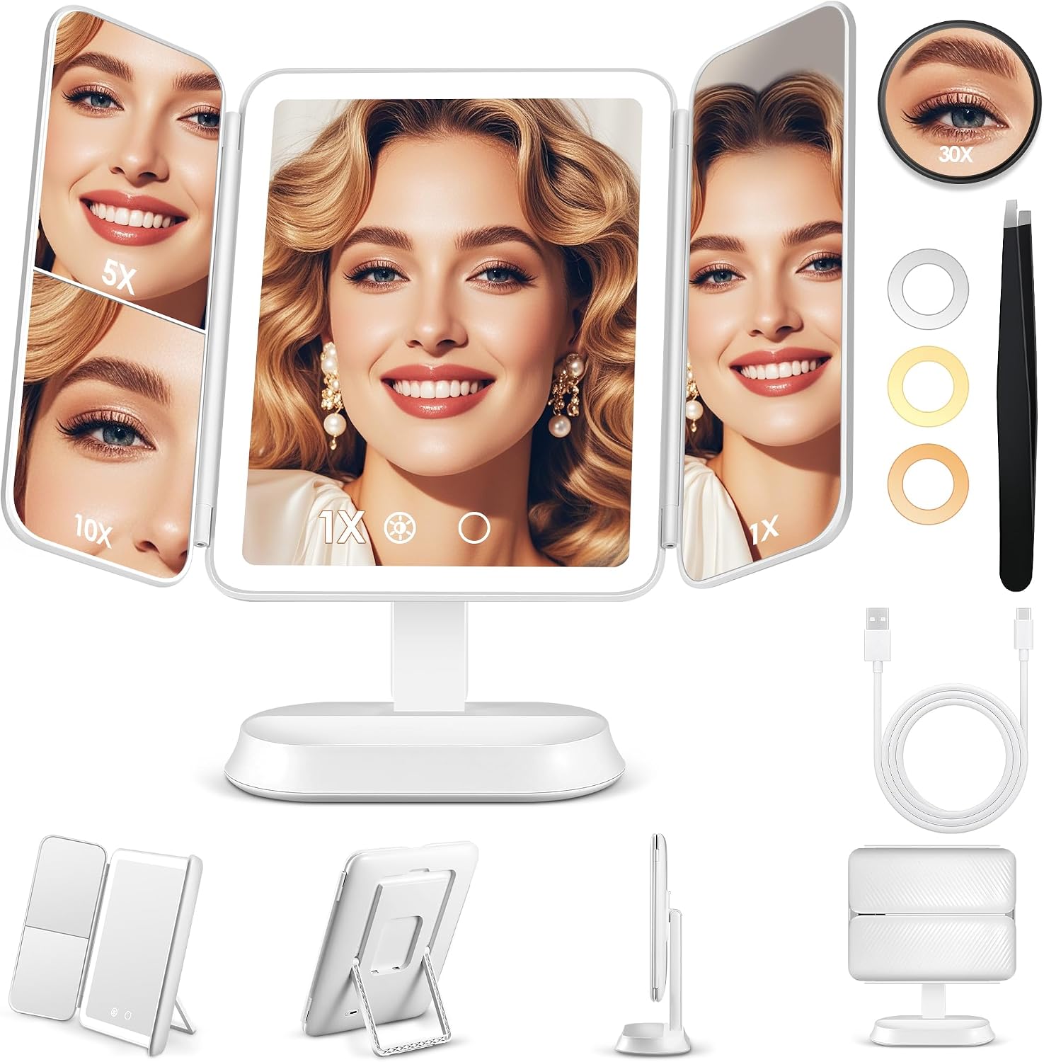 Gomipuru Lighted Makeup Mirror