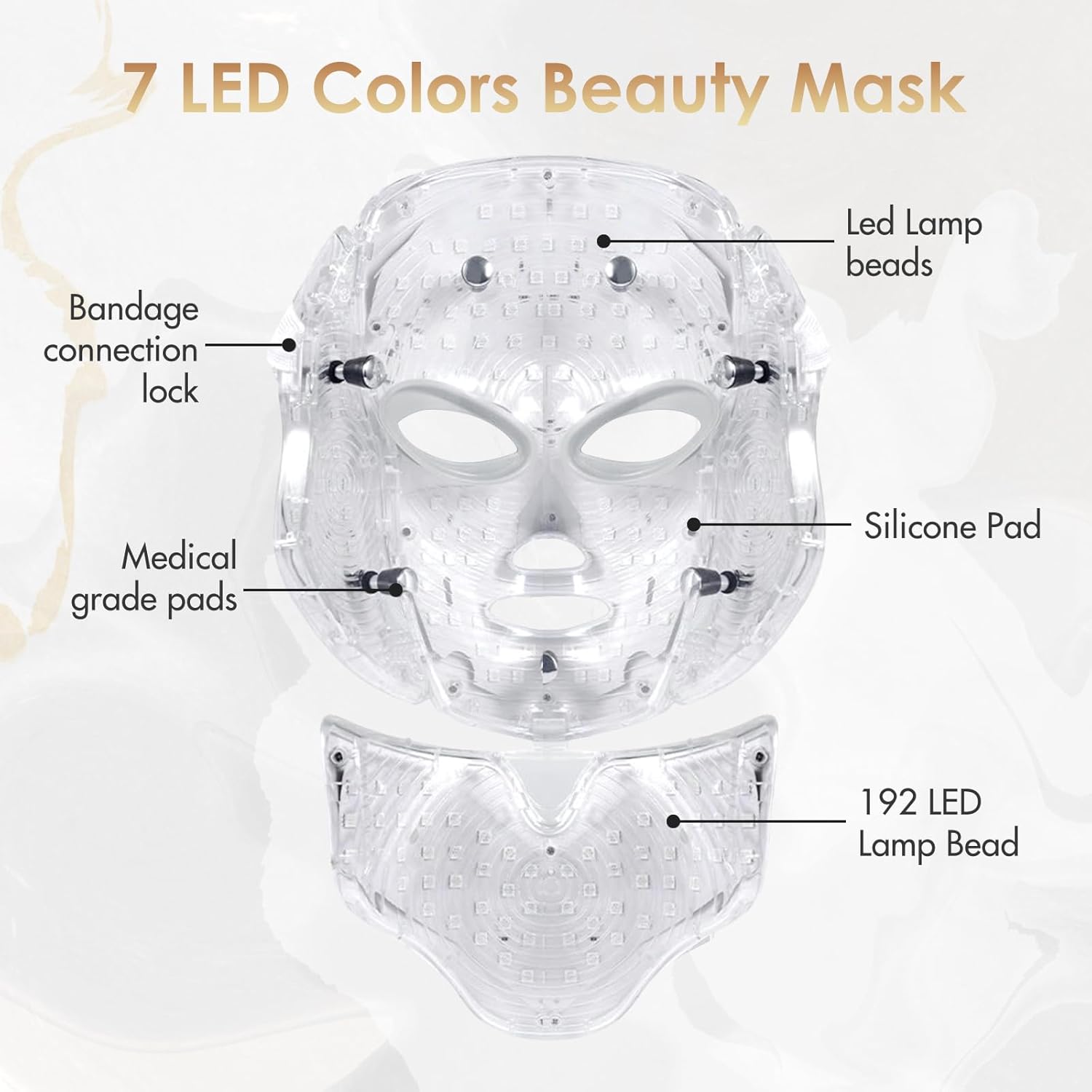 Evfofo Máscara LED Terapia Facial