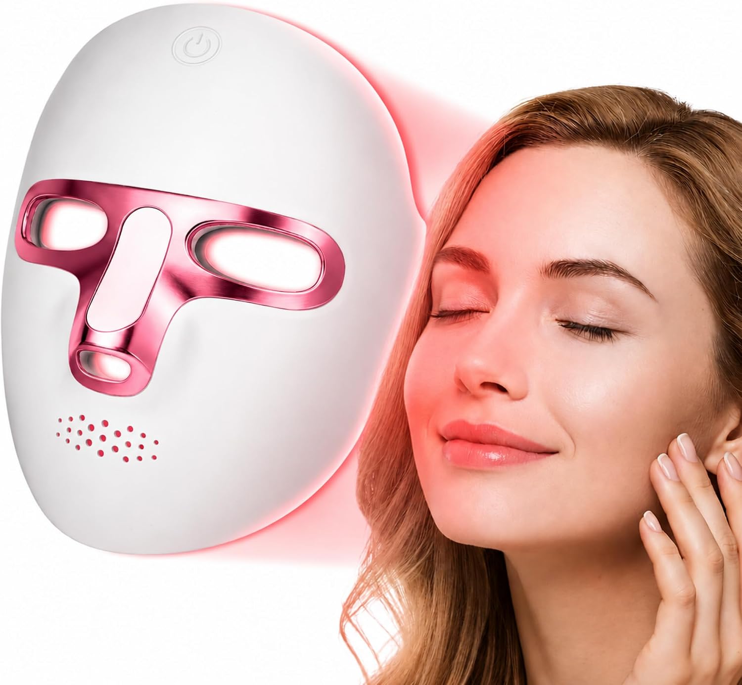 Shows the overall shape, light coverage, and the fact that this is a full-face wearable beauty device.