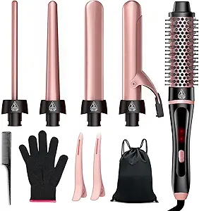 Ygovvk 5-In-1 Curling Iron Set