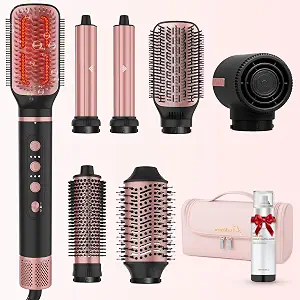 Luxrebuty 7-In-1 Hot Air Brush Set