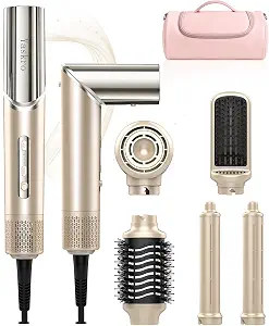6-In-1 Hot Air Brush & Hair Dryer, 110,000 Rpm High-Speed Ionic Blow Dryer
