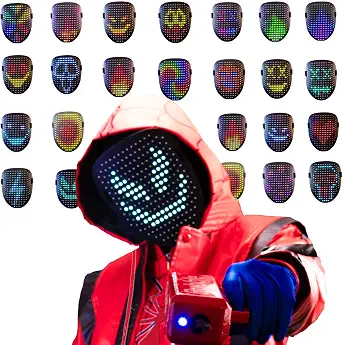 LED Cosplay Mask, “Cosplay Fever”, Cosplay Costume Addition Mask, Cosplay Dress Up Idea Mask