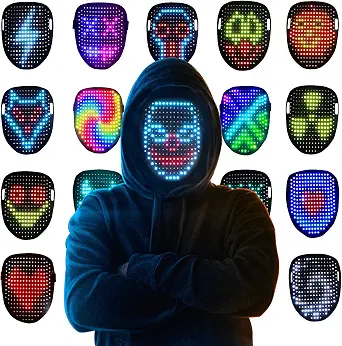 Mr.pang LED Light Up Mask With Gesture Sensing, Kids Toys Gifts For Boys