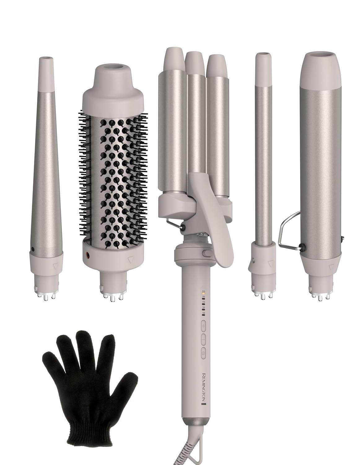 Overall product presentation, included attachments, and the multi-styler concept.