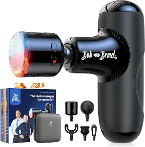 Bob And Brad Q2 Pro Mini Massage Gun With Heat And Cold, Pocket-Sized Deep Tissue Massager, Hsa Portable Percussion Muscle Massager Gun, Ultra Small & Quiet Muscle Massager, Fsa Eligible