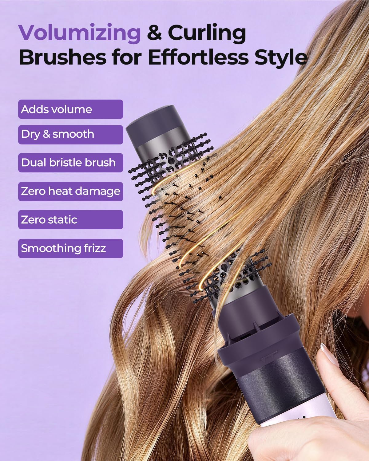 Useful for explaining airflow, negative ions, or attachment mechanics that support faster, smoother styling.