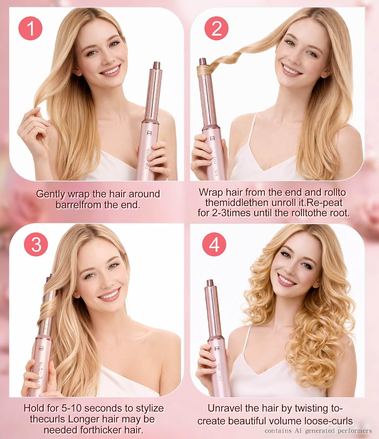 Shows another side of the product’s versatility and helps reinforce the multi-styler concept.