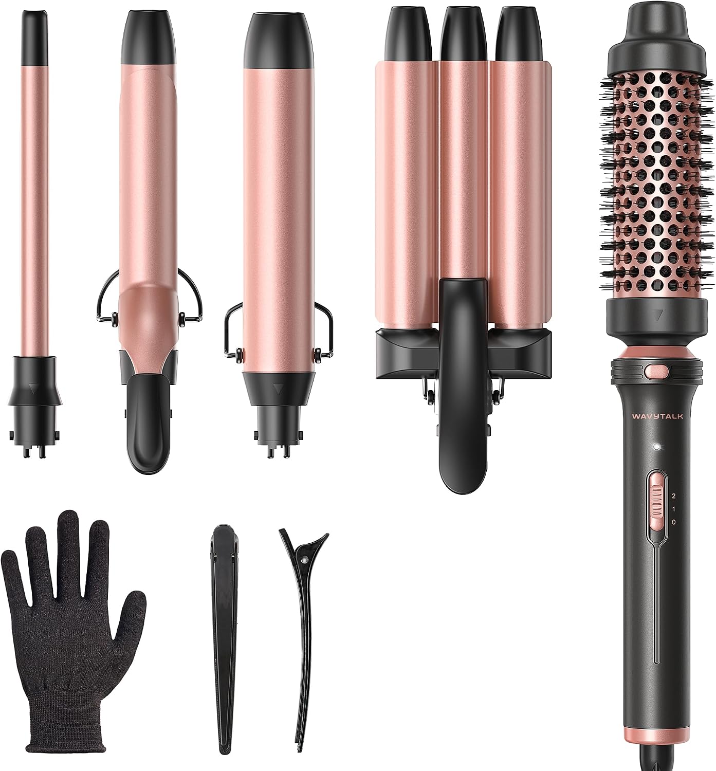 Highlights the full multi-tool value proposition and helps shoppers immediately understand that this is a complete styling kit, not a single curling wand.