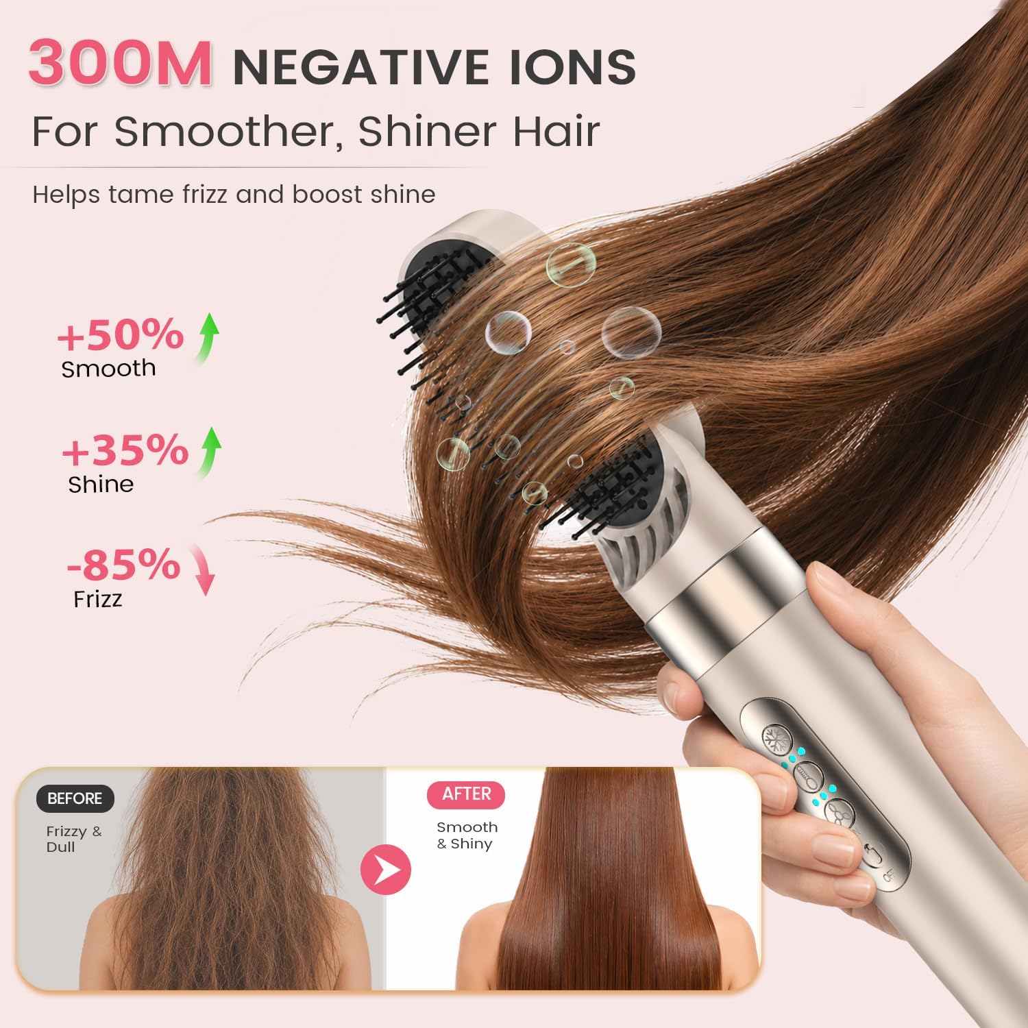 Styling versatility and hair-type flexibility.