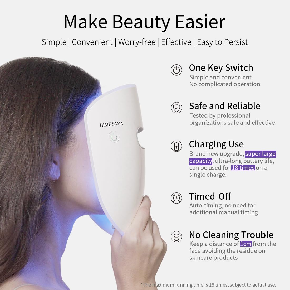 LED Face Mask, Red Light Mask For Face, Infrared, Red & Blue Light Mask For Skin Care, Wrinkle Reduction, Wireless Face Mask. (Miracle Max Rb-030) | Infrared, Red & Blue Light Mask For Skin Care, Wrinkle Reduction, Wireless Face Mask.